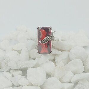 Mozambique Garnet in Sterling Silver